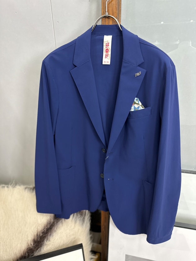 ボブ BOB ネイビー ストライプ サマージャケット BOB】ボブ senstive fabrics ジャケット | MANO（マーノ）｜公式
