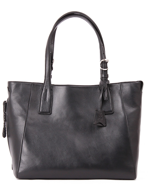 美品　高機能撥水レザートートバッグ （ブラック）　PID P.I.D トートバッグ ピーアイディー「P.I.D」高機能撥水レザートート