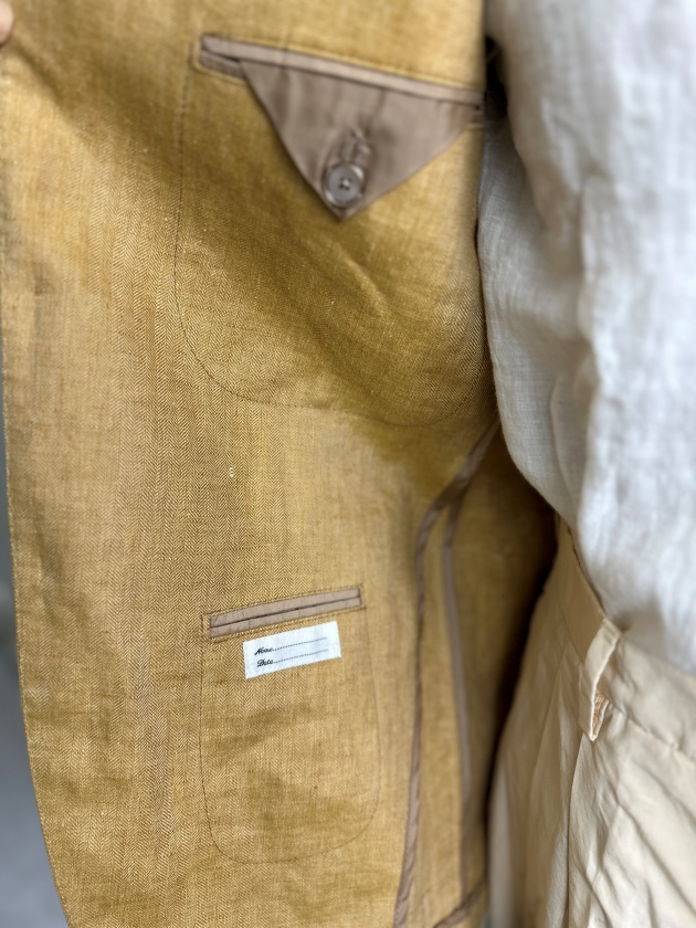 【極美品】TAGLIATORE リネンコットンハウンドトゥース2Bジャケット TAGLIATORE（タリアトーレ）のジャケット通販｜BEAMS