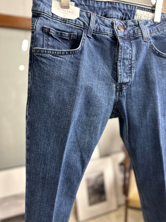 entre amis】 アントレアミ 5PK Slim Trousers スリムクロップド