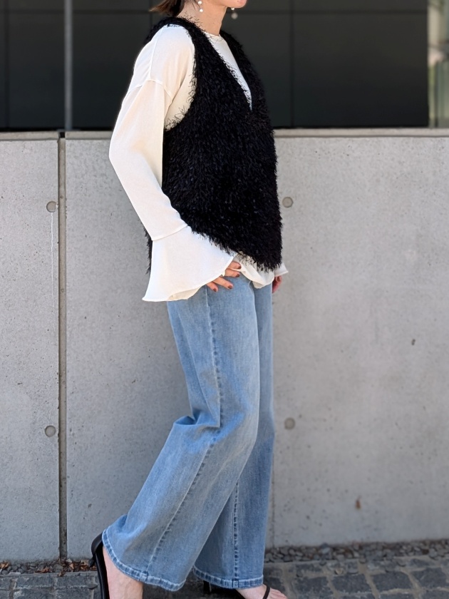 再入荷【passione】パシオーネ ドロストワイドデニムパンツ | MANO