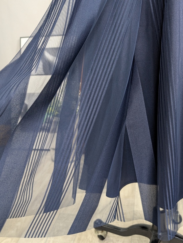 再入荷【MONILE】モニーレ ストライプチュールサイドラインスカート 