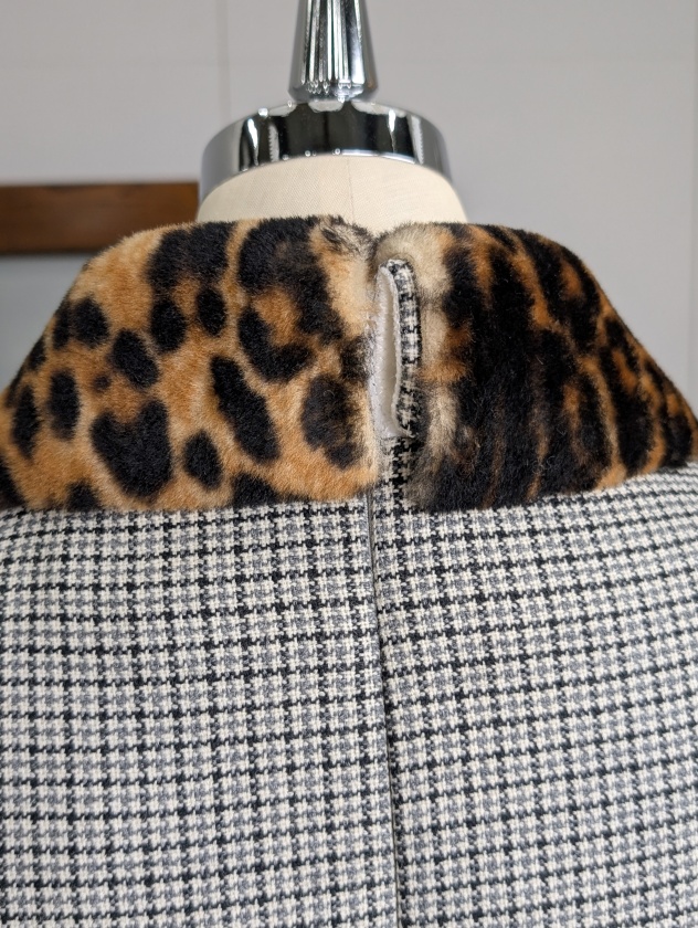 N°21 Numero ventuno】ヌメロヴェントゥーノ レオパード衿付きチェック