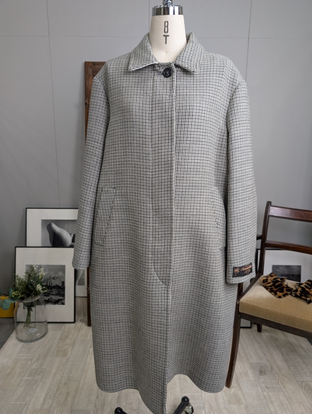 N°21 Numero ventuno】ヌメロヴェントゥーノ レオパード衿付きチェック