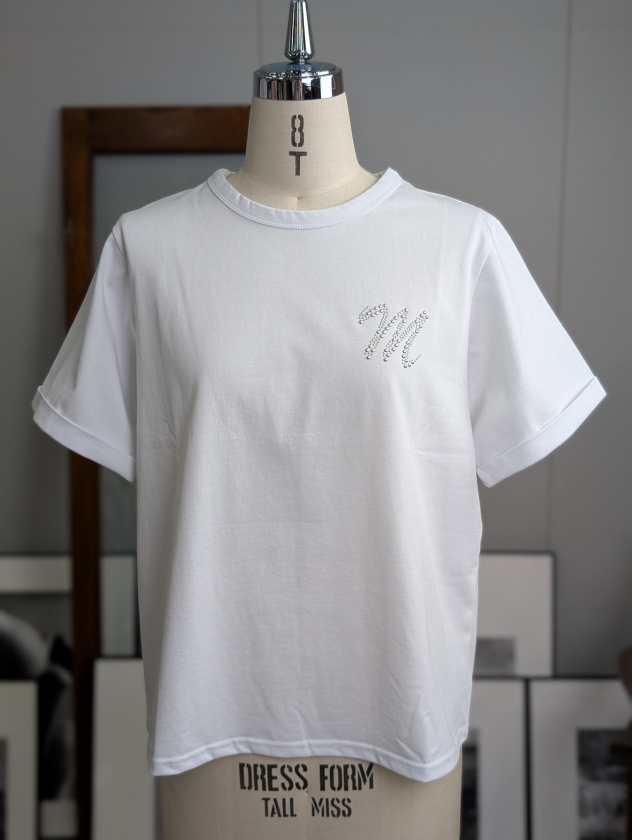 ロゴブローチ風Tシャツ≪手洗い可能≫ ロゴブローチ風Tシャツ≪手洗い可能≫ | Droite lautreamont