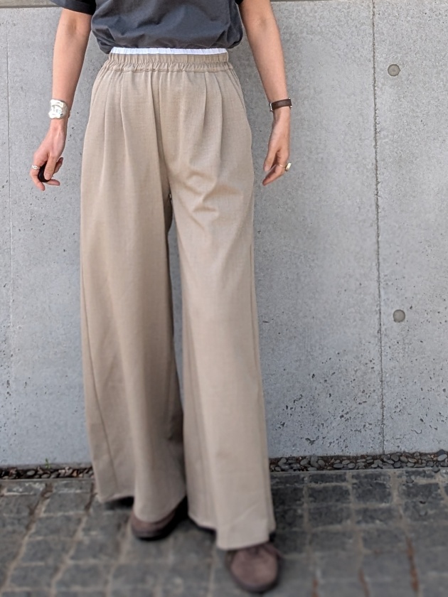 MONILE】モニーレ ダブルウエストワイドパンツ | MANO（マーノ）｜公式