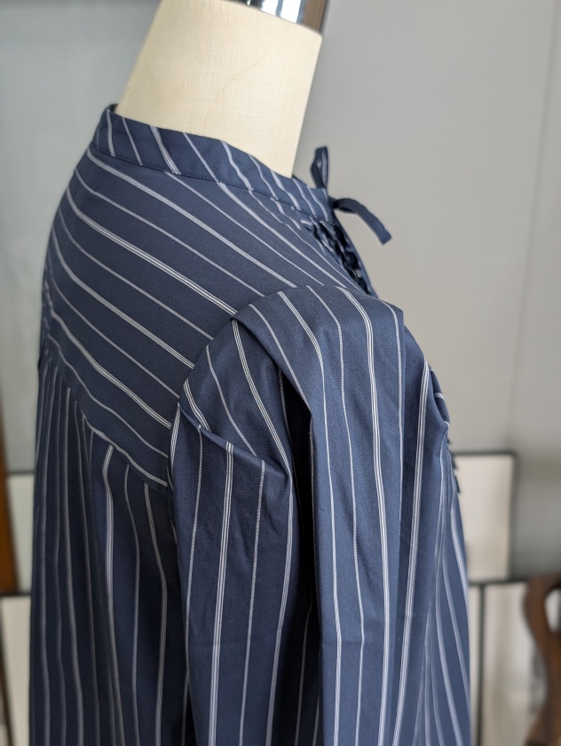 MARILYN MOON】マリリンムーン タックフリルストライプブラウス tuck