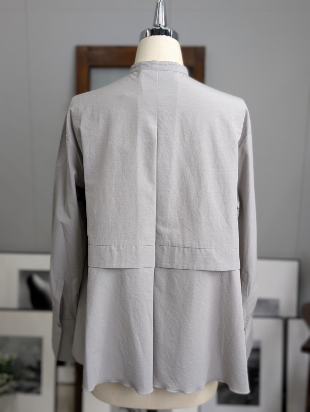 MARILYN MOON】マリリンムーン タックフリルフレアシャツ tuck frill