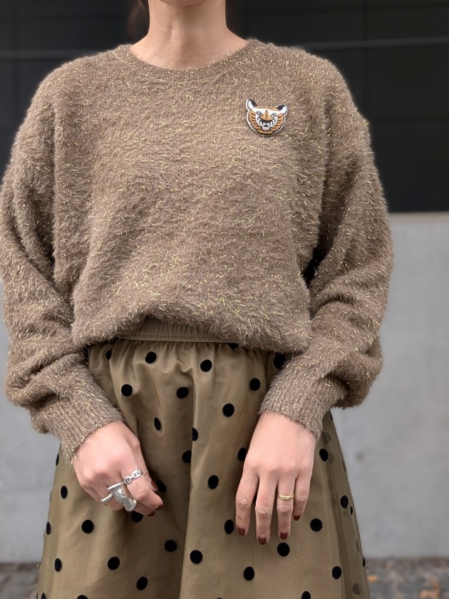 TORRAZZO DONNA/トラッゾドンナ　リブ*ドットニット Torrazzo Donna（トラッゾドンナ） 中綿入りハイブリッドニット