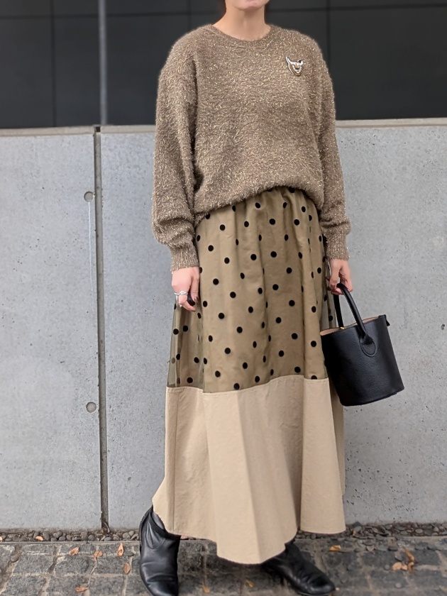 タグ付き新品＊TORRAZZO DONNA ドルマンニット　定価1.5万 Torrazzo donna】トラッゾドンナ グリッターニットトップス | MANO