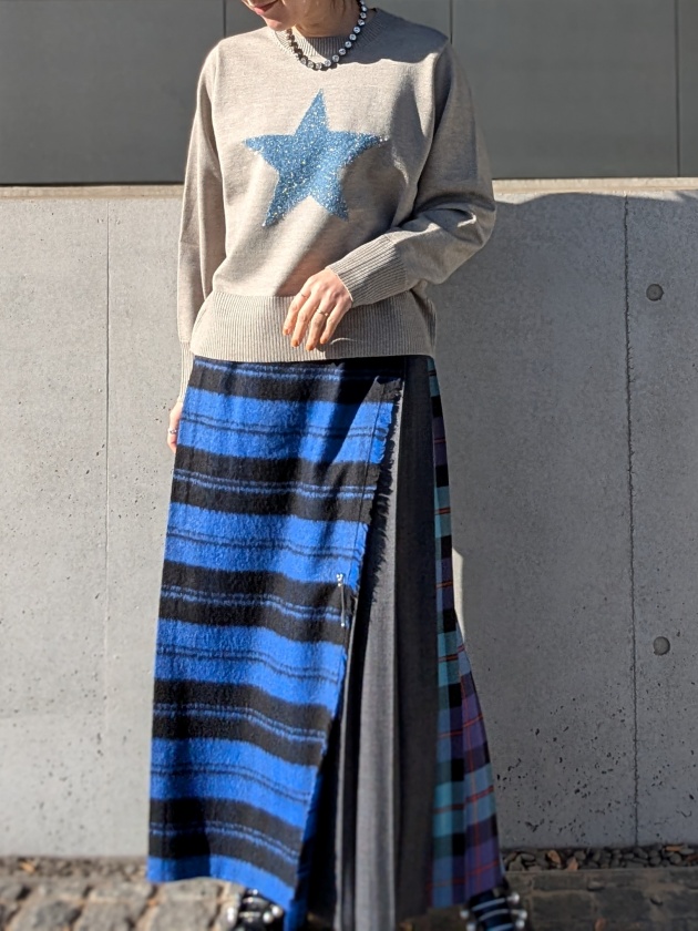 Marco&Louise】ラメスターインターシャニットプルオーバー | MANO