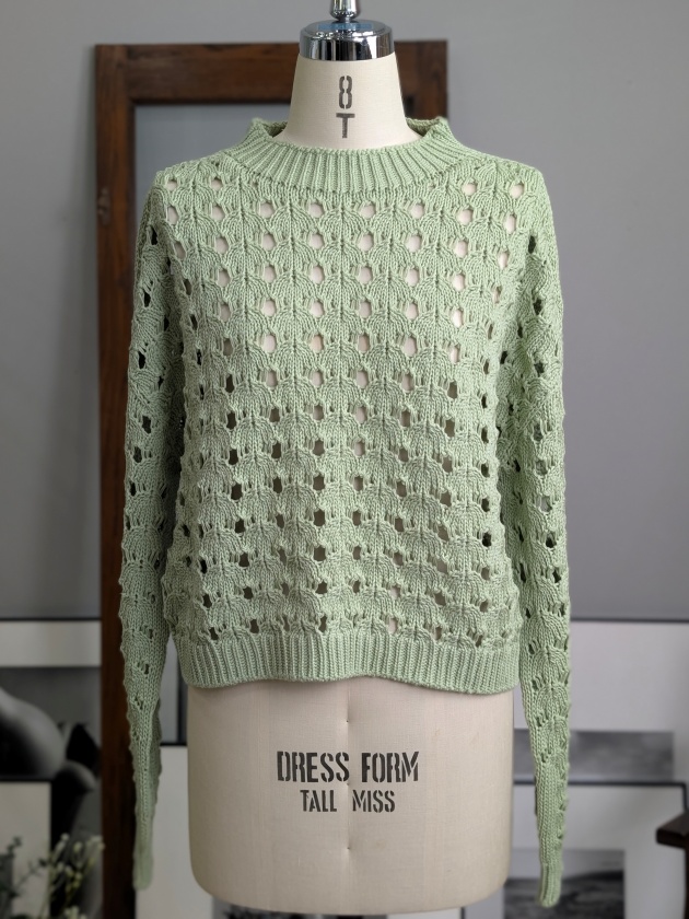 Marco&Louise】リリヤーン透かし編みニットプルオーバー | MANO