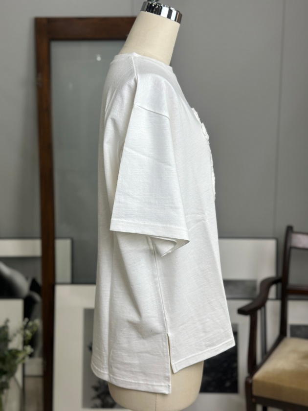 Masaco Teranishi】HEMP LOGO TEE 立体刺繍Tシャツ（ヘンプコットン