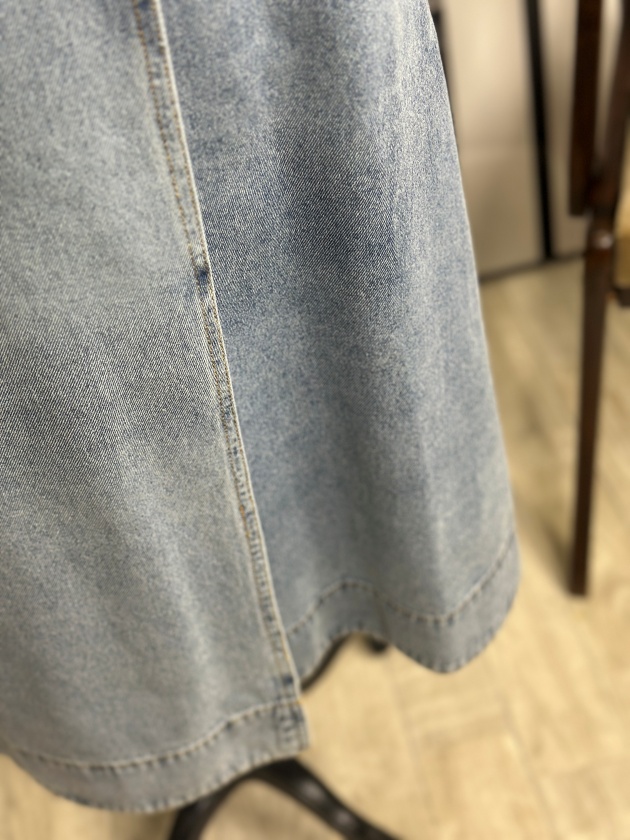 再入荷【passione】パシオーネ ラップデニムスカート wrap denim skirt