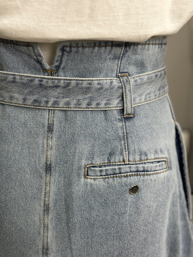 passione】パシオーネ ラップデニムスカート wrap denim skirt | MANO