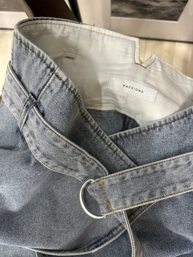 passione】パシオーネ ラップデニムスカート wrap denim skirt | MANO