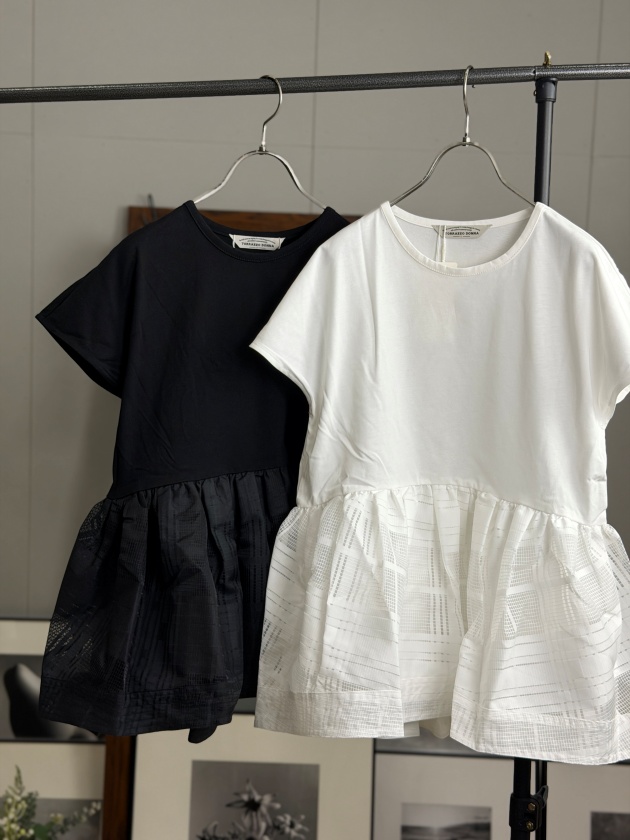 TORRAZZO DONNA】TORRAZZO DONNA Cut-and-Sewn&Sheer Flare BL