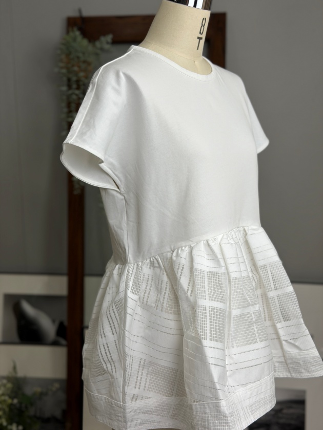 TORRAZZO DONNA】TORRAZZO DONNA Cut-and-Sewn&Sheer Flare BL