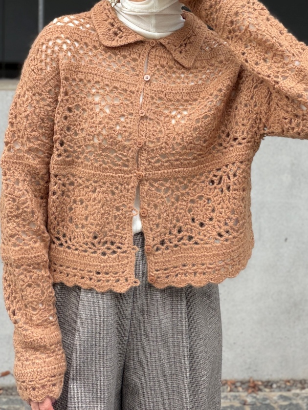 MANON】マノン モヘア クロシェ カーディガン MANON MOHAIR CROCHET