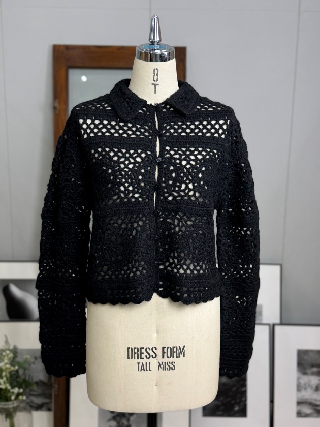 MANON】マノン モヘア クロシェ カーディガン MANON MOHAIR CROCHET