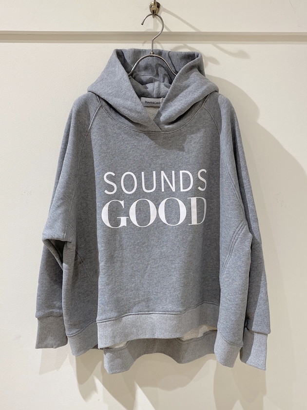 M&L】WEB限定・ラグランフードパーカー SOUNDS GOOD | MANO