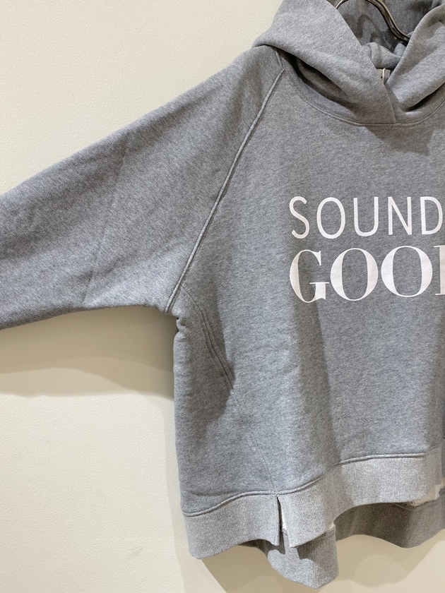 M&L】WEB限定・ラグランフードパーカー SOUNDS GOOD | MANO