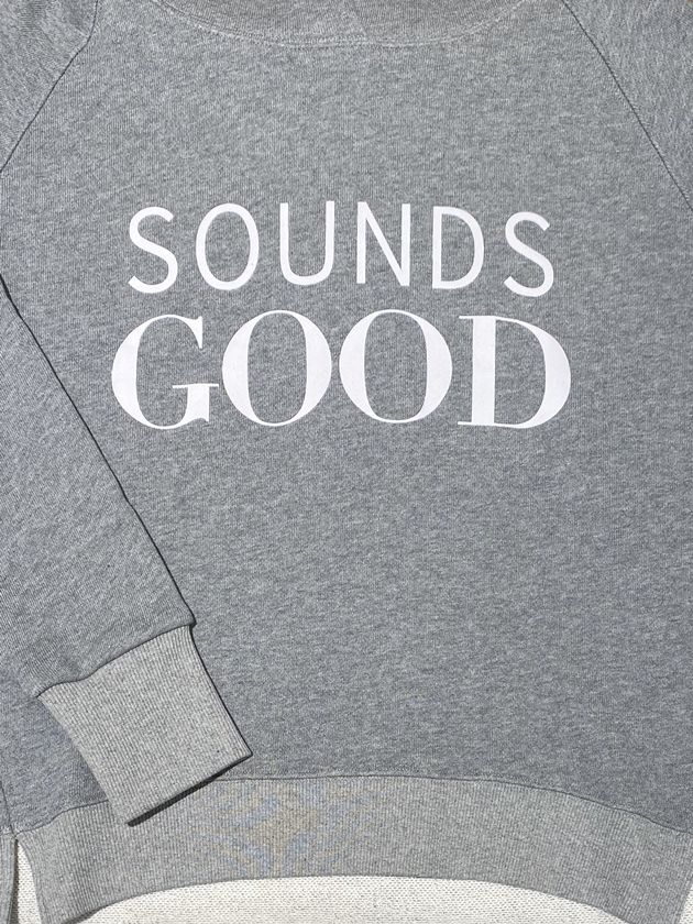 M&L】WEB限定・ラグランフードパーカー SOUNDS GOOD | MANO