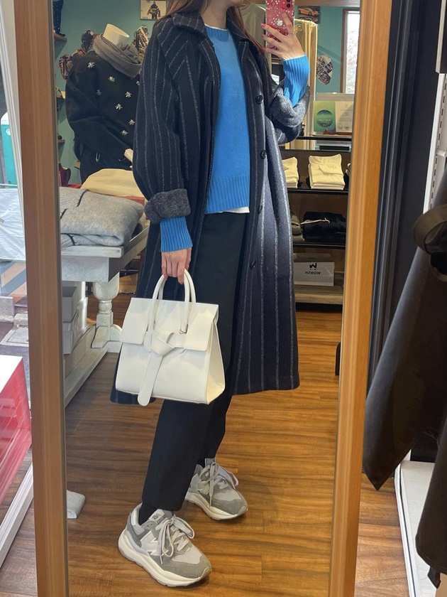 vaqutaux カシミヤ長袖プルオーバー SAIFUKU/アラン柄プルオーバー キーネック -ちくちくが苦手な方