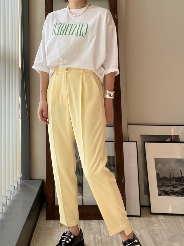 MICA&DEAL】マイカ＆ディール CHATRIERロゴプリントT-shirt
